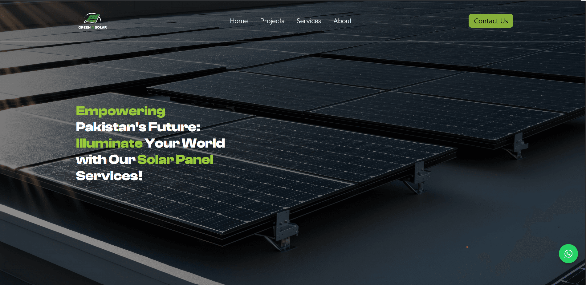 Green N Solar screen 1